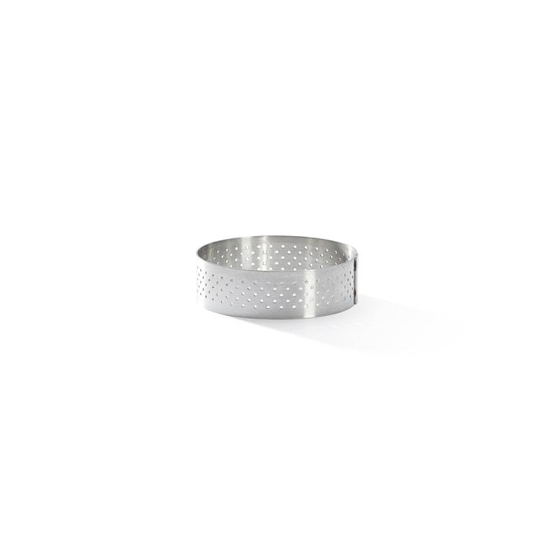 De Buyer perforēts nerūsējošā tērauda apaļš tartes gredzens, 6.5 cm (3099.02)