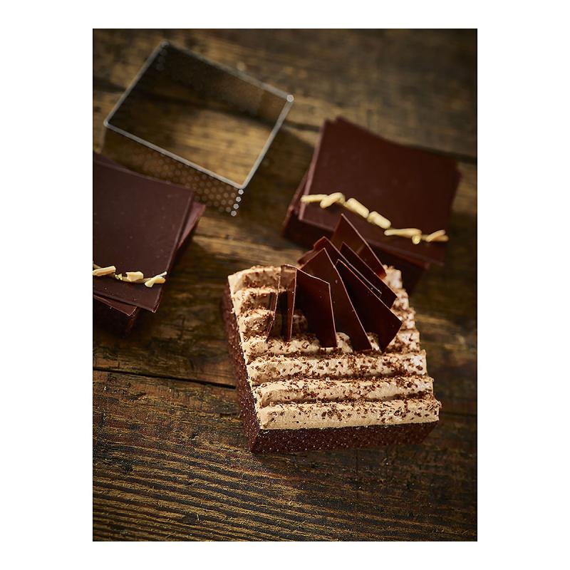 De Buyer perforēta nerūsējošā tērauda kvadrātveida tartes forma, 7 cm (3099.19)