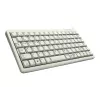 Cherry Slim Line G84-4100 kompakta klaviatūra, PS/2 + USB, 83 taustiņi, vācu izkārtojums (QWERTZ), gaiši pelēka