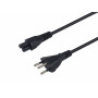 Equip barošanas kabelis Swiss T12 uz IEC C5, 1,8 m, melns, PVC