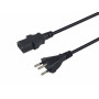 Equip Strāvas vads Swiss T12 uz IEC C13, 1,8 m, melns, PVC