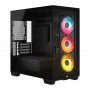 Corsair 2800X RS-R ARGB panorāmas stikla Micro-ATX datora korpuss, melns