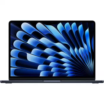 Apple MacBook Air 13 inch (2026) M5 10 kodolu CPU 10 kodolu GPU 24GB RAM 512GB SSD - Midnight, vācu klaviatūra, 35W divu USB-C portu strāvas adapteris