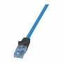 Logilink Cat6a U/UTP tīkla kabelis RJ45, 1 m, zils, LSZH