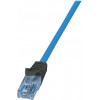 Logilink Cat6a U/UTP tīkla kabelis RJ45, 1 m, zils, LSZH