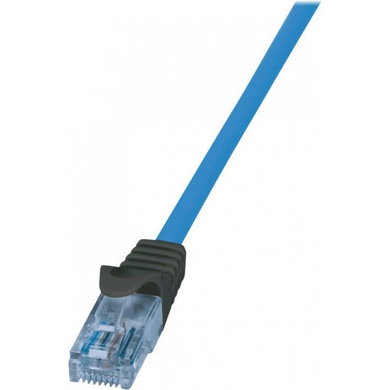 Logilink Cat6a U/UTP tīkla kabelis RJ45, 1 m, zils, LSZH