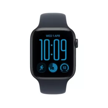 Apple Watch SE 3 GPS 44 mm Midnight alumīnija korpuss ar zilu sporta siksniņu, M/L
