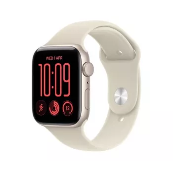 Apple Watch SE 3 GPS 40 mm Starlight alumīnija korpuss ar smilškrāsas sporta siksniņu, S/M