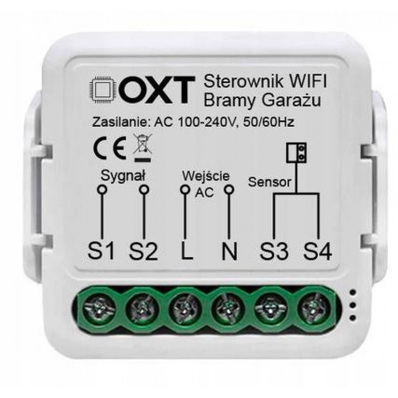 OXT T210GL Wi-Fi Tuya garāžas durvju modulis, bez sensora