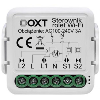 OXT mini moduļa WiFi rullo žalūziju kontrolieris TUYA T227