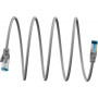WENTRONIC Cat6a S/FTP tīkla kabelis RJ45, 0,25 m, pelēks