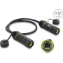 Delock dubultais kabeļa savienotājs RJ45 ligzda uz RJ45 ligzda Cat.6A uzstādīšanai ar M20 x 1,5 mm vītni IP68 putekļu un ūdens necaurlaidīgs 0,5 m melns (91839)