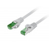 Lanberg Cat7 S/FTP savienojuma kabelis RJ45, 1,5 m, pelēks, LSZH