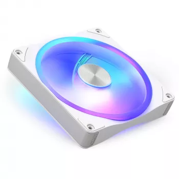 NZXT F140U Ultra RGB korpusa ventilators, balts