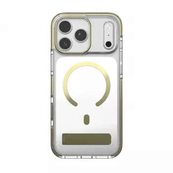 Zagg Santa Cruz Snap Metallic maciņš ar statīvu iPhone 18 Pro Max / 17 Pro Max, zelta krāsā