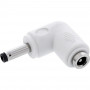 InLine® līdzstrāvas adapteris, 4.0 x 1.7 mm, spraudnis/ligzda, leņķveida, balts