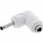 InLine® līdzstrāvas adapteris, 3,5 x 1,35 mm, spraudnis/ligzda, leņķveida, balts