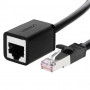 Ugreen Cat6 F/UTP tīkla kabelis RJ45, 0,5 m, melns