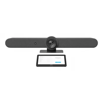 Logitech vidējas telpas universālā videokonferenču iekārta ar Tap + Rally Bar
