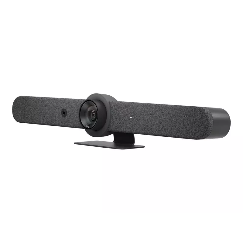 Logitech vidējas telpas universālā videokonferenču iekārta ar Tap + Rally Bar