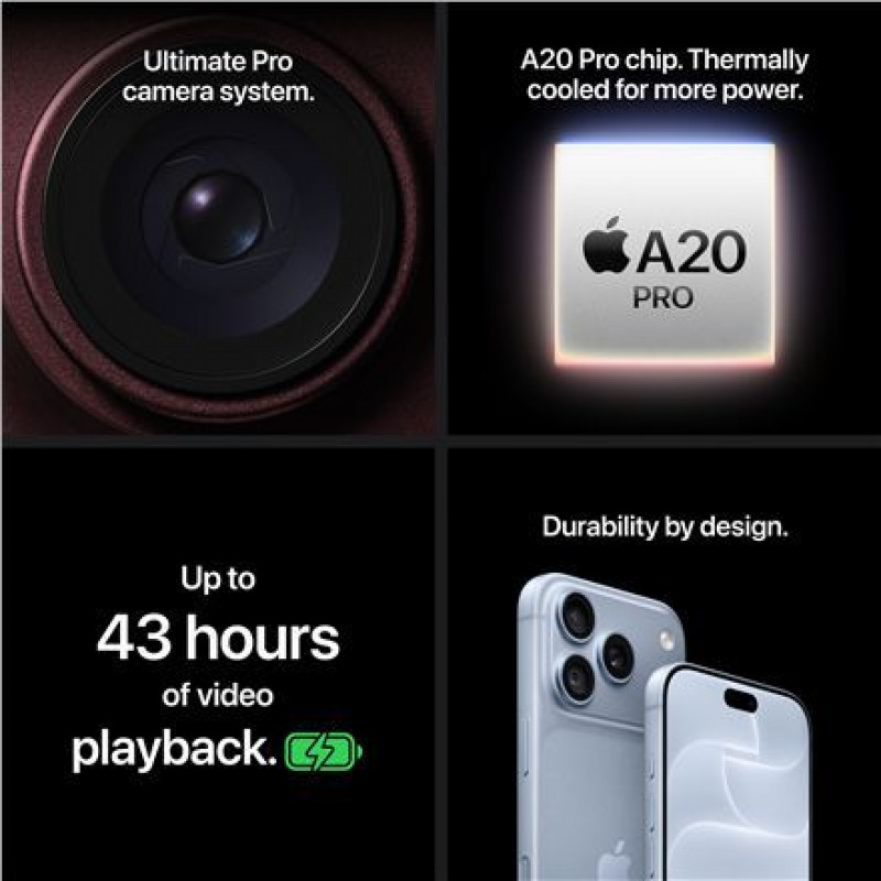 Apple iPhone 18 Pro Max 2TB melns viedtālrunis