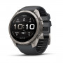 Garmin Fenix 9 Pro – 51mm titāna viedpulkstenis ar grafīta/melno silikona siksniņu