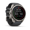 Garmin Fenix 9 Pro – 51mm titāna viedpulkstenis ar grafīta/melno silikona siksniņu