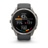 Garmin Fenix 9 Pro – 51mm titāna viedpulkstenis ar grafīta/melno silikona siksniņu