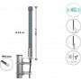 Delock 4G antena SMA spraudnis 2 - 3 dBi stingra daudzvirzienu sienas un masta stiprinājuma āra pelēka 25 cm (60768)