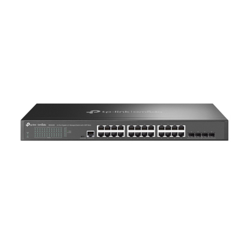 TP-Link Omada SG3428 (JetStream) 24 portu gigabitu komutators, 4x SFP, V2.4