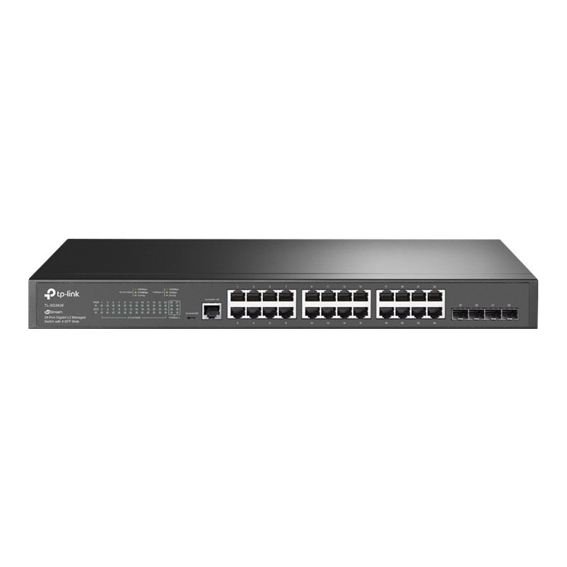 TP-Link Omada SG3428 (JetStream) 24 portu gigabitu komutators, 4x SFP, V2.4