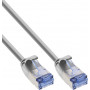 InLine Slim Cat6a U/FTP tīkla kabelis RJ45, 1 m, pelēks