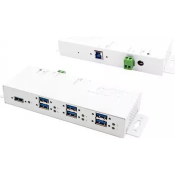 EXSYS EX-1189HMVS-3W interfeisa centrmezgls USB 3.2 Gen 1 (3.1 Gen 1) Type-B balts