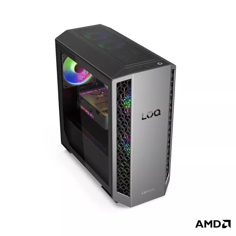 Lenovo LOQ Tower 26ADR10 galddators - AMD Ryzen 7 8745HX, 32GB RAM, 1TB SSD, NVIDIA GeForce RTX 5050 8GB, Windows 11 Home
