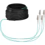 EFB-Elektronik OM3 maģistrālais kabelis U-DQ(ZN)BH, 4 šķiedras, 1x4 LC–LC, 30 m, Dca, LSZH (O8303S30OM3)