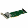 Supermicro AOC-SLG4-2H8M2-O 2 portu M.2 NVMe/SATA RAID 0/1 nesējkarte, zema profila PCIe 4.0 x16