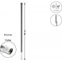 Delock WiFi 5800 MHz antena N plug 10 dBi daudzvirzienu stingra āra pelēka 60 cm (60767)