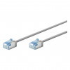Goobay Slim Cat6a U/FTP tīkla kabelis RJ45, 1 m, pelēks