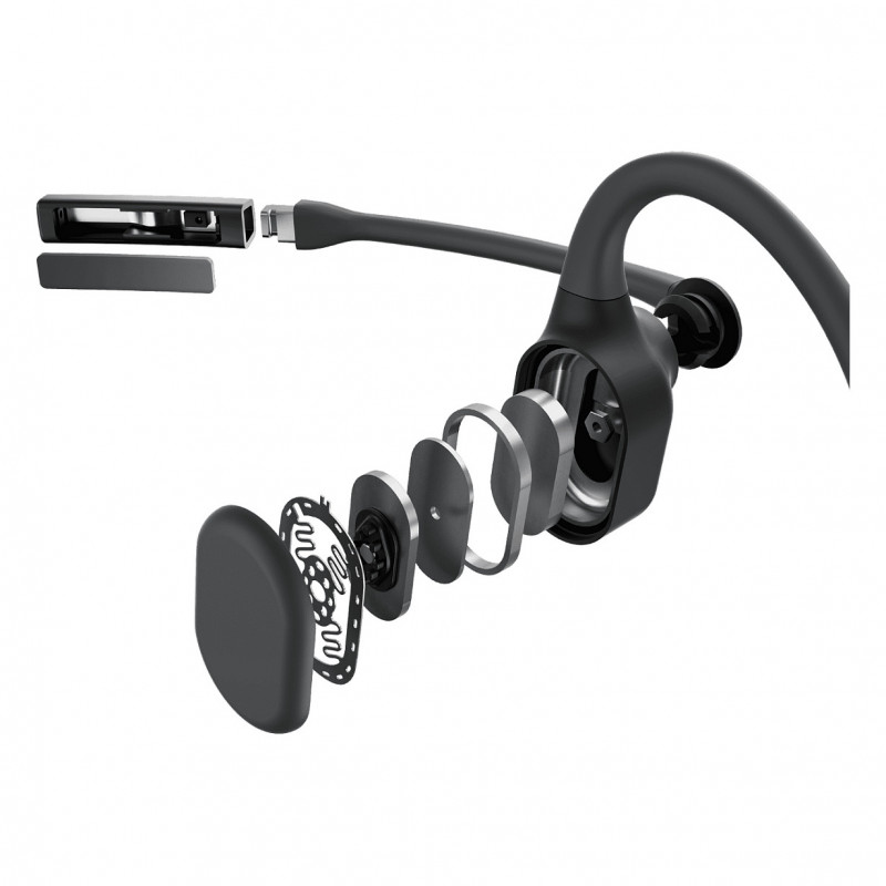 Shokz OpenComm2 UC 2025 Upgrade austiņas ar mikrofonu un USB-C adapteri