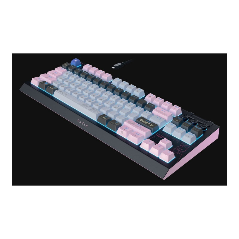 Razer BlackWidow V4 Tenkeyless HyperSpeed bezvadu spēļu tastatūra, US, Orange Switch, Wuthering Waves Edition