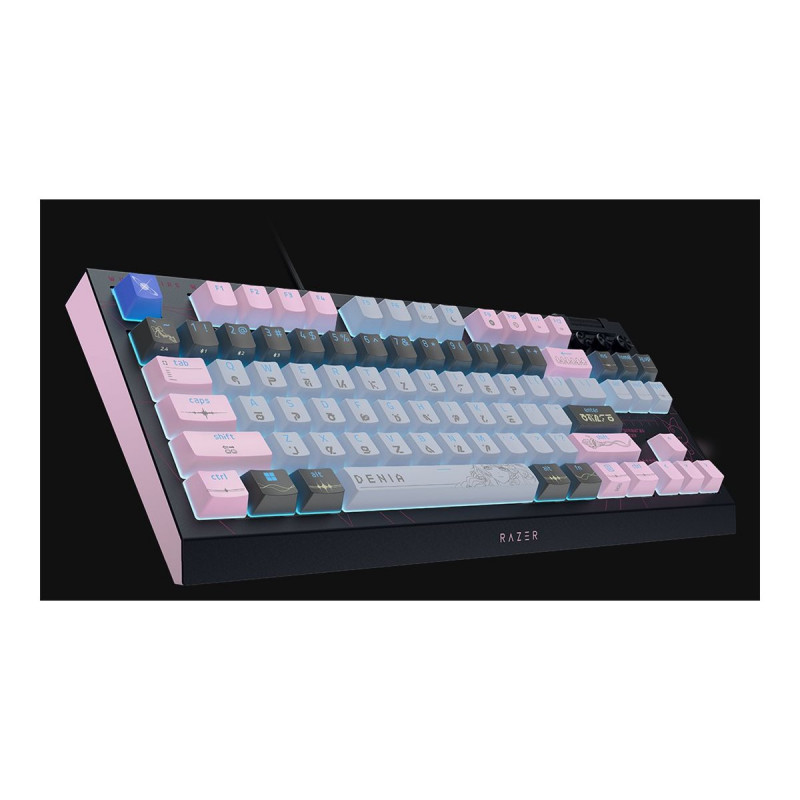 Razer BlackWidow V4 Tenkeyless HyperSpeed bezvadu spēļu tastatūra, US, Orange Switch, Wuthering Waves Edition
