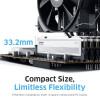 KLEVV Fit V 32GB (2x16GB) DIMM 6000MHz CL28 atmiņas komplekts, melns (KD5AGU880-60B280F)