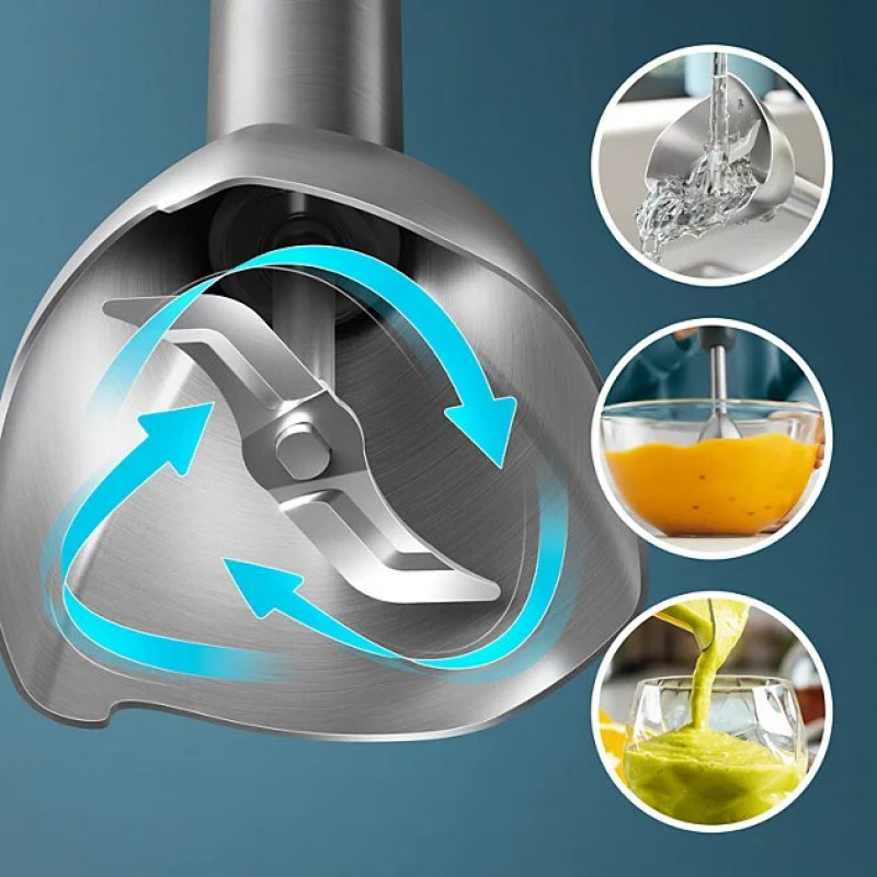 PHILIPS 3000 sērijas rokas blenderis ar putotāju, 1000 W (HR2563/00)