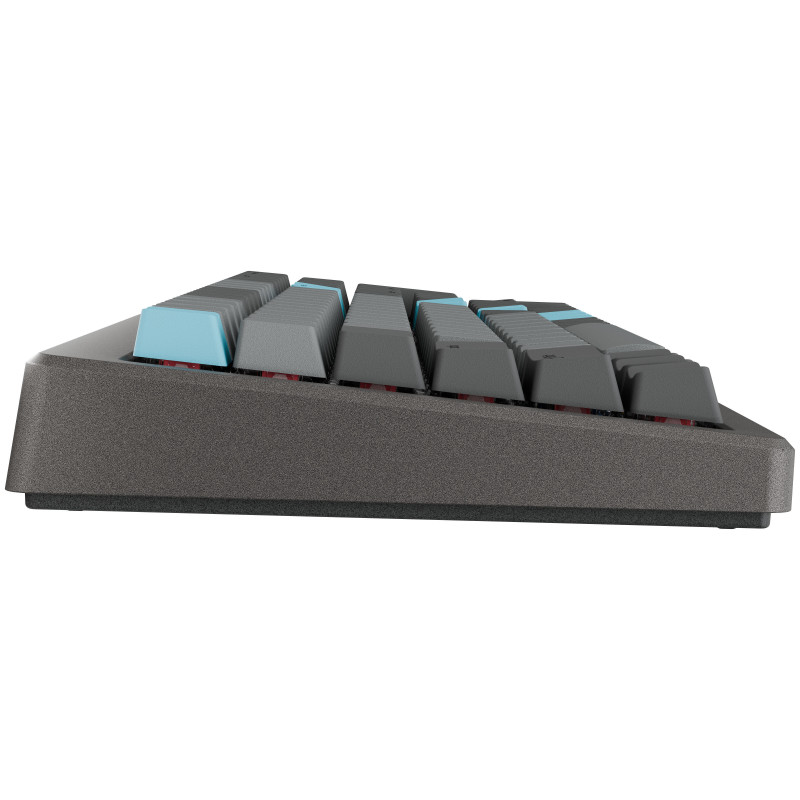 Ducky Cushion 98 spēļu tastatūra, 96%, DE izkārtojums (ISO), Shush Red slēdži - Nickel (DKCUS2598-DSDEPHCC3H1)