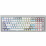 Ducky Cushion 98 spēļu tastatūra, 96%, ASV izkārtojums (ANSI), Shush sarkanie slēdži - sudraba (DKCUS2598-DSUSPHCC4S1)