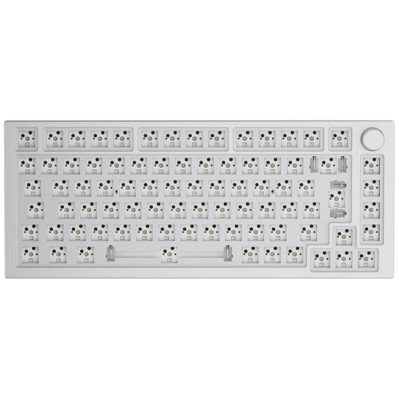 Glorious GMMK Pro White Ice 75% TKL tastatūra - Barebone, ISO izkārtojums, sudraba