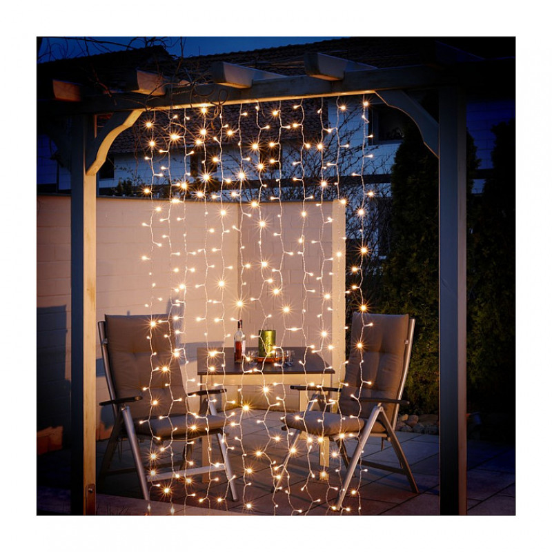 Goobay 300 LED gaismas priekškars caurspīdīgs 2,5 m