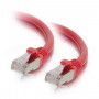 Mercodan Cat6a S/FTP savienojuma kabelis RJ45, 20 m, sarkans