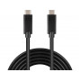Vivolink USB kabelis USB-C uz USB-C, 1,8 m, melns