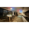 Osram SMART+ WiFi Orbis Magic sienas/griestu lampa 500 mm, RGB+TW, regulējama, 38 W - melna/balta